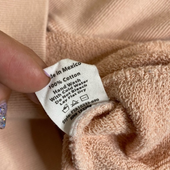 AVEC LES FILLES PINK RUFFLE SWEATSHIRT TOP - Picture 4 of 7